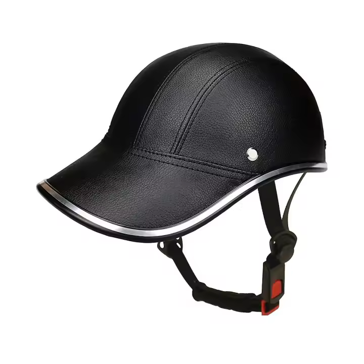 Baseball Cap Style Motorcycle Half Helmet Safety Hat Half Face Helmet Safety Hard Hat Bicycle Helme - 1