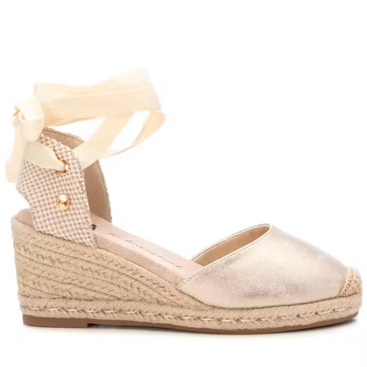Alpargata Cuña Esparto Mujer Xti 143841 Oro 106295  MARCAS MUJER Xti Zapatillas cuña-plataforma Zapatos cuña - 1