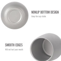 Taza De Acero Ligeramente Doble Para Exteriores Y Camping 120ml Taza De Agua Y Té Para Senderismo Y Uso Doméstico En Oficina Material De Titanio - details 6