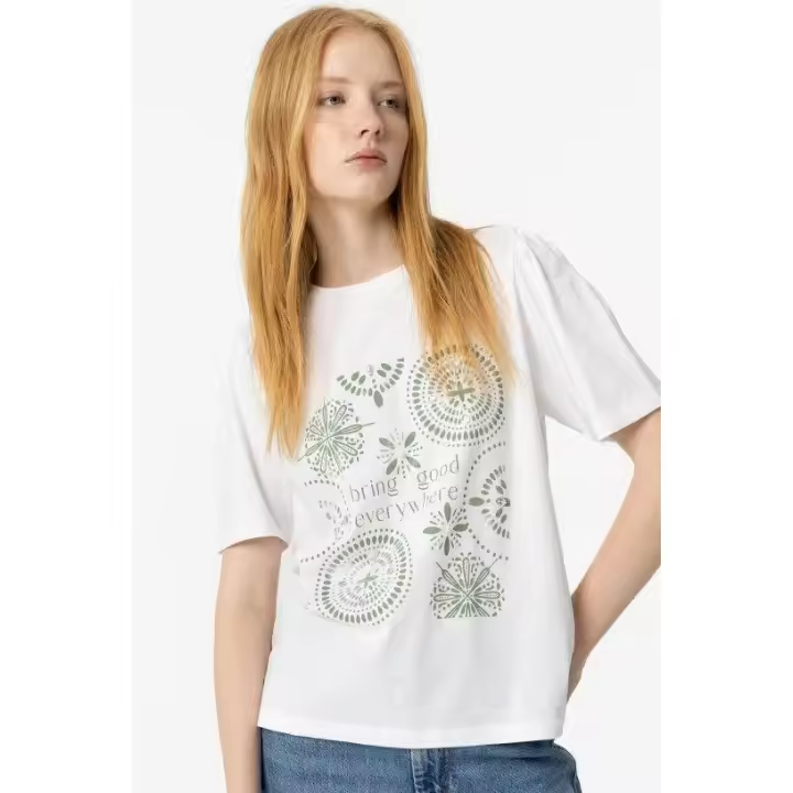 Marcas Mujer Ropa Tiffosi Tiffosi mujer Camisetas y tops  Camiseta manga corta -Tiffosi- Ballet verde - 1