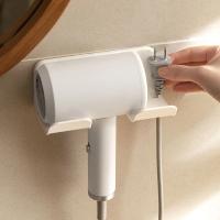 Soporte Para Secador De Pelo De Pared Organizador De Baño Accesorios De Baño Estante De Pared Esquina Material Plástico - details 4