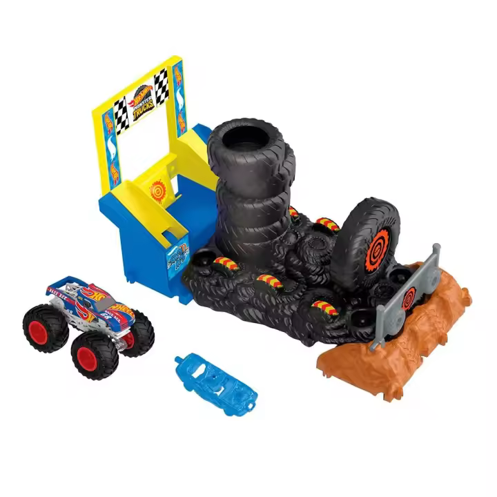 Hot Wheels Carreras Mundiales De Monster Trucks En La Arena Del As Del Coche - 1