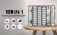 Set de destornilladores de precisión 128 en 1, kit de destornillador magnético con eje flexible, kit de herramientas de reparación magnética profesional para ordenador, portátil, consola de juegos, regalo de herramientas para hombres - details 1