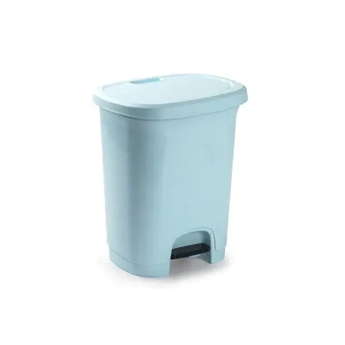 C.A - Cubo de Basura de Plástico con Apertura a Pedal - Libre de BPA - 8 Litros de Capacidad - 30 cm Alto x 25 cm Ancho x 21 cm Fondo - 1