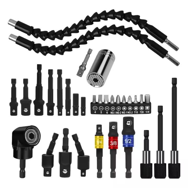 Llave De Impacto Eléctrica Sin Cable WOZOBUY 1/2", Torque Máximo 236 Ft-lbs (320N.m), Motor Sin Escobillas, Incluye Luz LED De Trabajo - 1