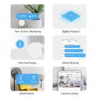Sensor De Temperatura Y Humedad ZigBee Para Interior Con Aplicación eWeLink Compatible Con SmartThings Zigbee2MQTT Google Home Y Alexa Alice - details 2