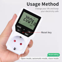 Interruptor De Timer Digital Programable Enchufe Electrónico Con Control De Tiempo Por Día/Hora Salida EU 230V/16A - details 6