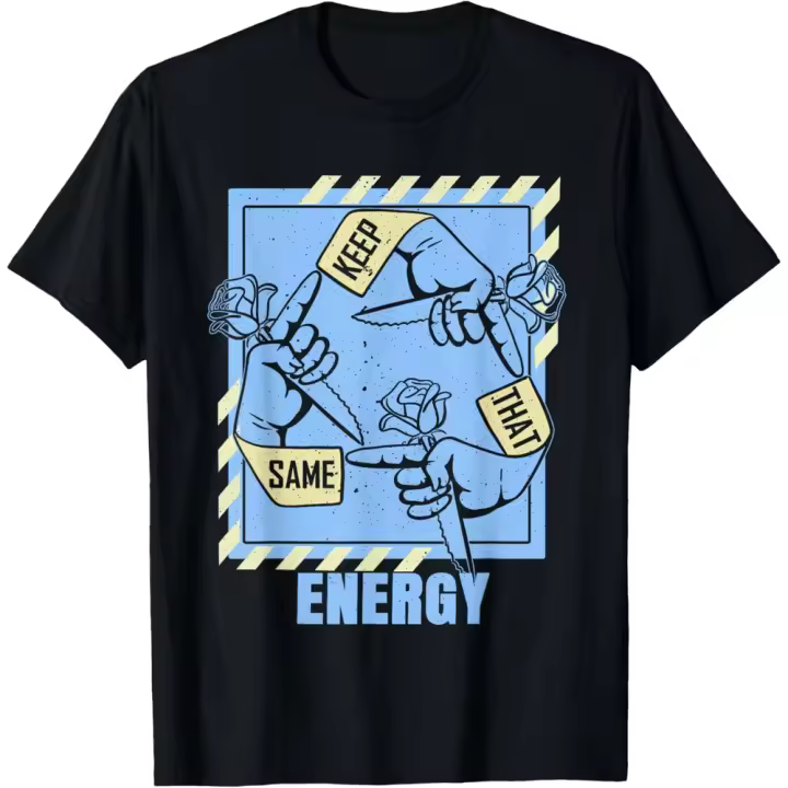 Camiseta de Manga Corta, 100% Algodón, Ropa Unisex para Hombres y Mujeres en 5 Tallas, Camiseta Negra, Cuello redondo con estampado. - 1