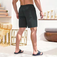 Nuevos Pantalones Cortos De Corduroy Para Hombre Verano Color Sólido Con Cordones Estilo Casual Cierre De Cordón Talla Media - details 92