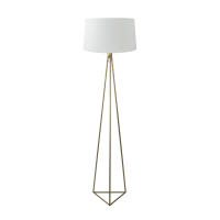 Xtrelamp Lámpara de Pie Salón TRIANGLE 1 Luz E27 D45 Cm H146 Cm P45 Cm Metal - Oro | Diseño Moderno y Minimalista - details 0