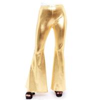 Pantalones Campana Mujer Brillante Metalizado Leggin Dorado plata Largo Ancho para Danza Baile Deporte y Carnaval - details 0