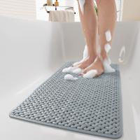 Alfombra De Baño Antideslizante Con Ventosa Y Agujero Para Drenaje Suave Lavable En Máquina Adecuada Para Niños - details 0