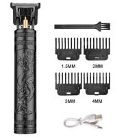 Afeitadora Eléctrica Vintage T9 Para Barba Y Cabello Recargable Por USB Máquina De Corte De Pelo Viaje Sin Cable Para Hombres Barba Clipper - details 5