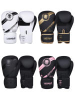 Guantes De Boxeo Profesionales Para Adultos Y Niños 6/8/10/12oz Muay Thai Sanda Entrenamiento De Combate Con Bolsas De Arena Gruesas - details 1