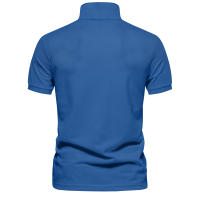Camisas Polo De Algodón Para Hombre AIOPESON Estilo Casual Manga Corta Solida Nuevo Ropa De Verano Antipelusa - details 4