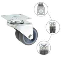 vidaXL Ruedas dobles giratorias 4 unidades 50 mm - details 1