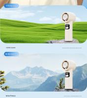 ¡Novedad 2025! Ventilador portátil de enfriamiento termoeléctrico - 100 velocidades, sin aspas, recargable con pantalla digital. - details 2
