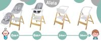 Twinly –Trona Evolutiva Bebé Set con hamaca 5 en 1: Hamaquita, Torre de Aprendizaje, Silla ALAIA - details 0
