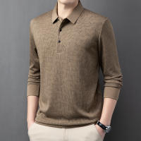 Camisa Polo Para Hombre Casual Larga Con Insignia Color Sólido Moda Transpirable Cómoda Versátil Top Para Negocios - details 12