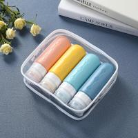 Paquete de 4 botellas de viaje de silicona a prueba de fugas aprobado por la TSA (90mL) para champús, lociones y artículos de tocador, sin BPA certificado por la FDA - details 4