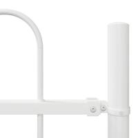 valla de jardín vidaXL con arco blanco 5,1x0,8 m de acero - details 5