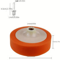 Paño De Pulido Para Coche 150mm 6 Pulgadas Accesorios De Limpieza Y Mantenimiento De Coche Esponja Para Polisior Adecuado Para Tratamiento De Cera Y Limpieza - details 1