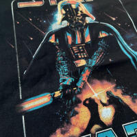Camiseta Unisex Estilo Casual Verano Star Wars Rock Hip-Hop Deportiva Suelta Para Hombres Y Mujeres Moda Couple Top - details 5
