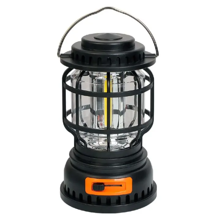 Lámpara de camping recargable vía USB tipo C incluido- con potencia de 200 lúmenes (3 COB), batería de 1200 mAh - THULOS TH-OA4006 - 1