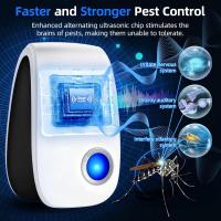 Repelente de insectos ultrasónico, paquete de 2 repelente de mosquitos ultrasónico repelente de mosquitos electrónico profesional repelente de ratones ultrasónico para insectos, moscas, cucarachas, arañas - details 4