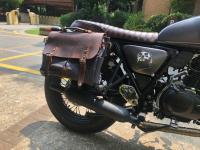 Bolso De Hombro Para Hombre Vintage De Lona Y Cuero Bolso Cruzado Casual Bolsas De Motocicleta Universal Impermeable Tamaño 36x27x12.5 - details 17