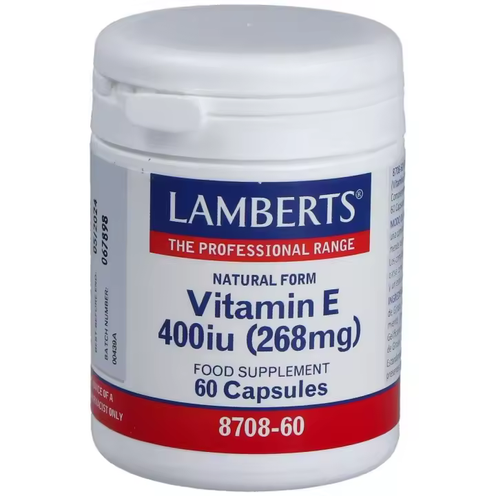 Vitamina E   60 Cap 400Ui  8708 Lamberts - 1