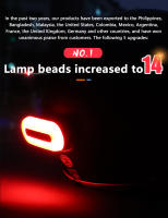 Luz LED Recargable Para Bicicleta Impermeable IPX4 Safeti Taillight Accesorios De Motocicleta Y Bicicletas Material De Poliéster Unisex - details 1