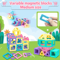 Juguetes Magnéticos 3D De Macarón Medianos Bloques De Construcción Educativos Para Sensory Para Niños Regalo De Cumpleaños Juguete De Pila - details 3