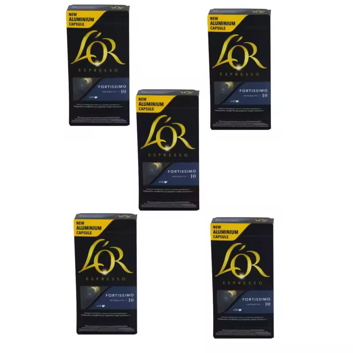 LOR   CAFE FORTISSIMO LOR CAPSULAS 10 U. NESPRESO 50u de capsulas  total - 1