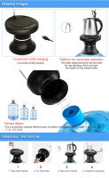 Sistema dispensador de agua con bomba, sensor de repuesto para enfriador alimentado por batería y purificador de botellas de 5 galones. - details 0