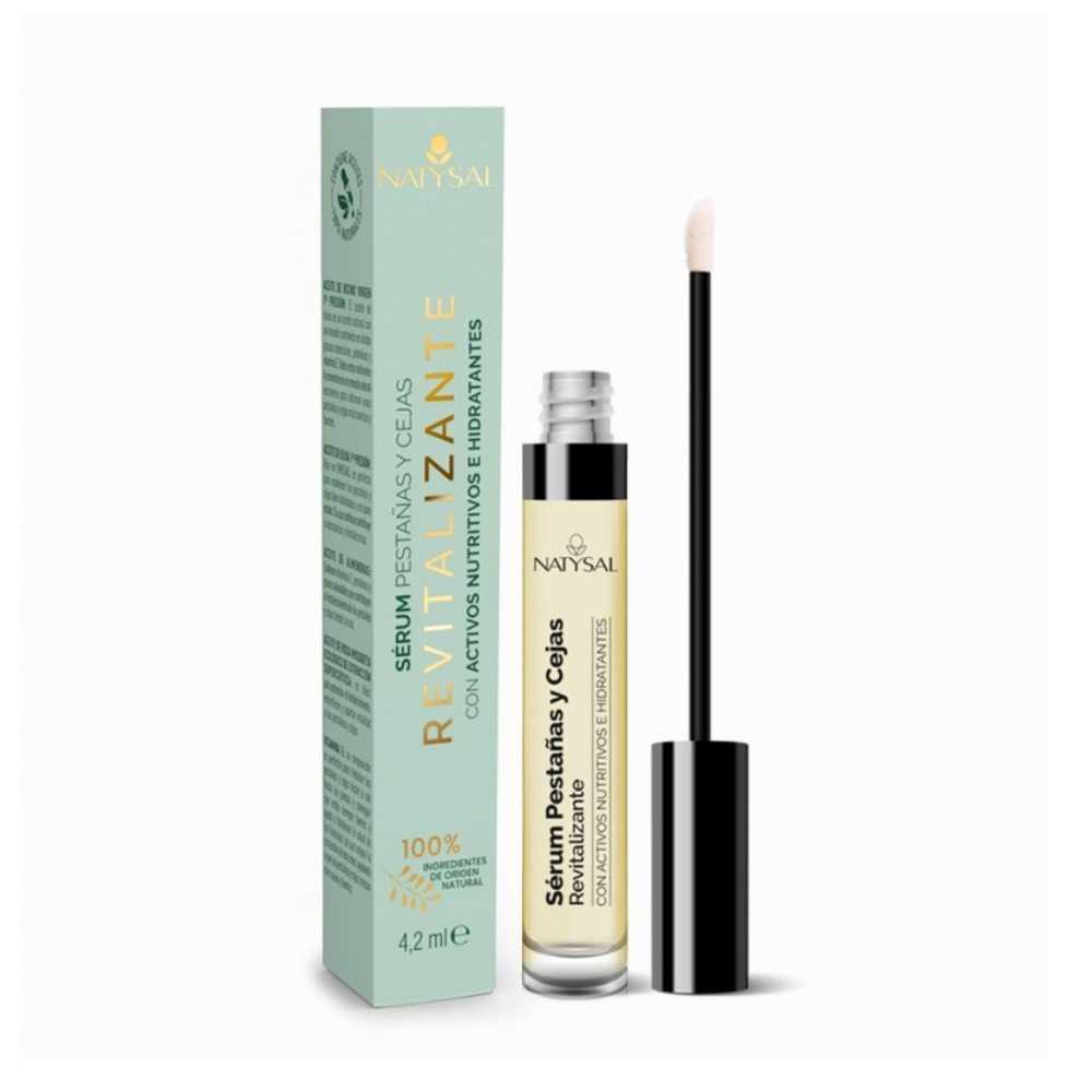Natysal Sérum para Pestañas y Cejas - Tratamiento Reparador y Fortalecedor para un Crecimiento Visiblemente Más Rápido