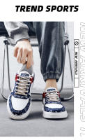 Zapatos De Cuero Y Lona Para Hombre Zapatillas De Cuero Con Transpirabilidad Estilo Coreano Casual Zapatos De Temporada Primavera/otoño - details 1