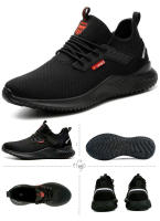 Zapatos De Seguridad Para Hombres Con Punta De Acero Antideslizantes Y Antipinchazos Zapatillas De Trabajo Indestructibles Tamaño Ajustable Para Adultos - details 9