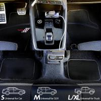 Juego Alfombrillas para Coche Universales, Alfombrillas Coche, Alfombra de Moqueta para Vehículo, Antideslizantes 4 Piezas, Negro - details 5