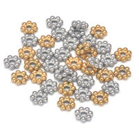 Mini Espaciadores De Daisy En Acero Inoxidable Con Forma De Copo De Nieve Para Fabricación De Joyas Pulseras Collares Y Artesanía - details 0