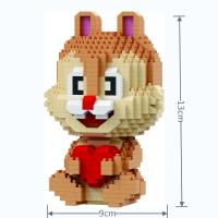 Juego De Bloques DIY 3D Diamante Micro Con Diseños De Ardillas Cartoon Creatividad Brillante Decoración Display Juguetes Únicos Para Adultos - details 6