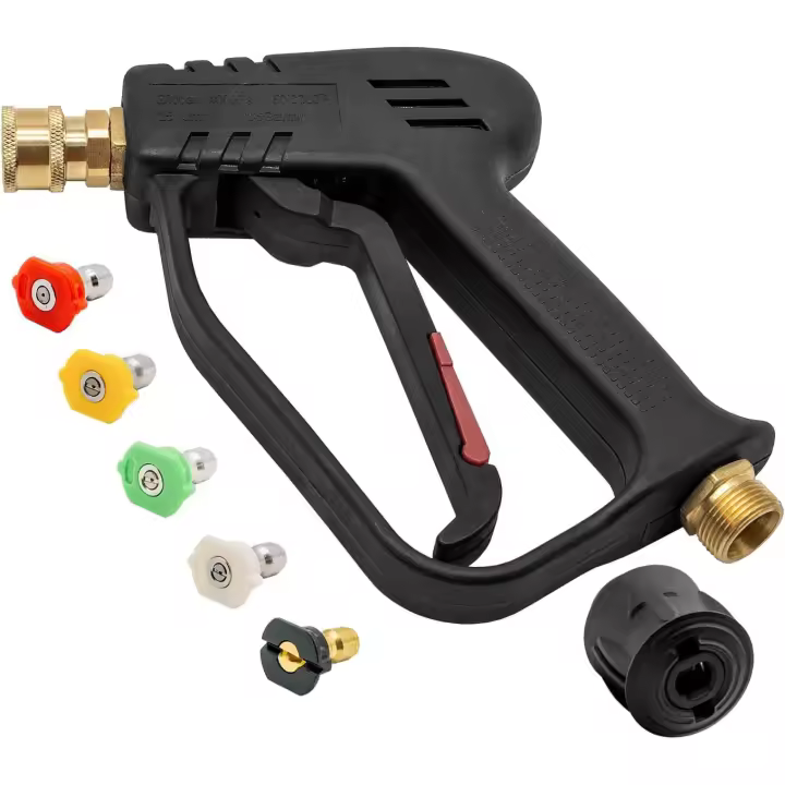 Pistola de lavado de alta presión Fai Top 4000 PSI con 5 puntas de boquilla de agua, pistola de limpieza de pistola de lavado de autos para limpieza de autos - 1