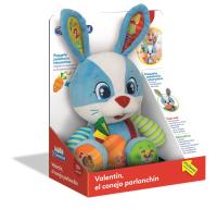 Clementoni – Valentín el Conejo Parlanchín – Peluche Suave e Interactivo con Botones de Aprendizaje – Ideal para Aprender Jugando – A partir de 12 Meses – 55320 - details 0
