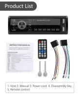BQCC 1 Din Estéreo De Coche Con Pantalla Táctil BT MP3 Carga Rápida FM Dual USB AUX Luces Coloridas Juego Handsfree Multimedia - details 17