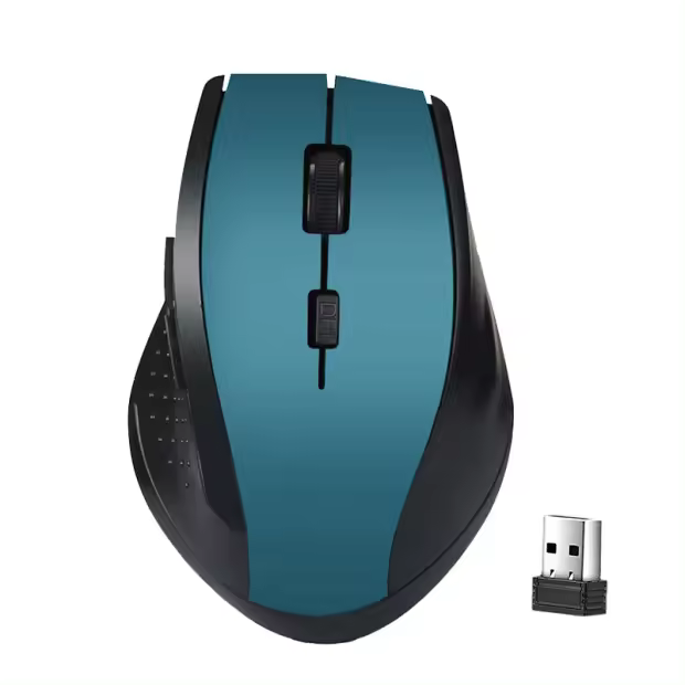 Ratón Óptico Inalámbrico 2.4GHz Con 6 Botones Para PC Y Gaming Laptop Incluye Receiver USB Compatible Con Computadora - 1