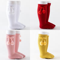 Calcetines De Punto Para Bebés Con Borlas Pequeñas Medio 0-3 Años Calcetines De Algodón Para Niños Leggings Sueltos Para Bebés - details 3