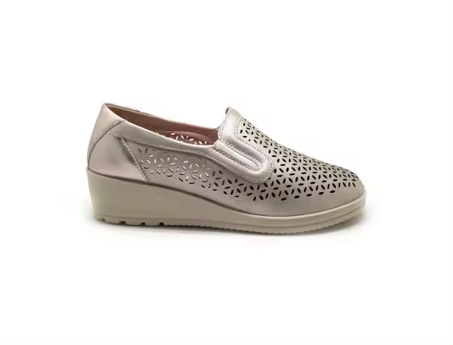 BALLERI MOCASÍN MUJER CÓMODO Y VERSATIL BL2504.4PLATINO BALLERI - 1