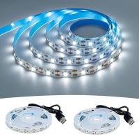 Tira De Luces LED DC 5V USB Luz Blanco Cálido 2835 Para Decoración De Habitaciones Luz De Fondo Para TV Y Espejos - details 5