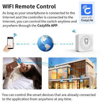 Interruptor Inteligente WiFi Tuya 16A 2 Maneras De Control Mini Interruptor Inteligente Compatible Con Alexa Y Google Home - details 3