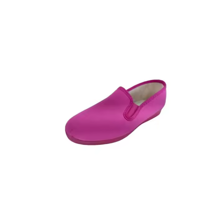 Kiruz Alpargatas de Lona Aeróbico Mujer Fucsia - Sin Cordones - Flexibles - Lavables en Lavadora - 1